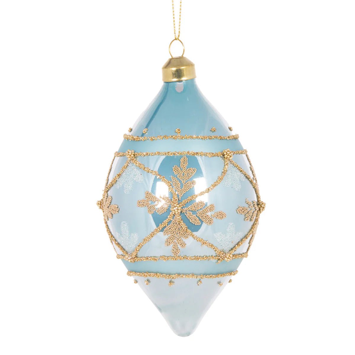 BLUE EMBELLISHED DECO DROP BAUBLE - Pure Apotheca