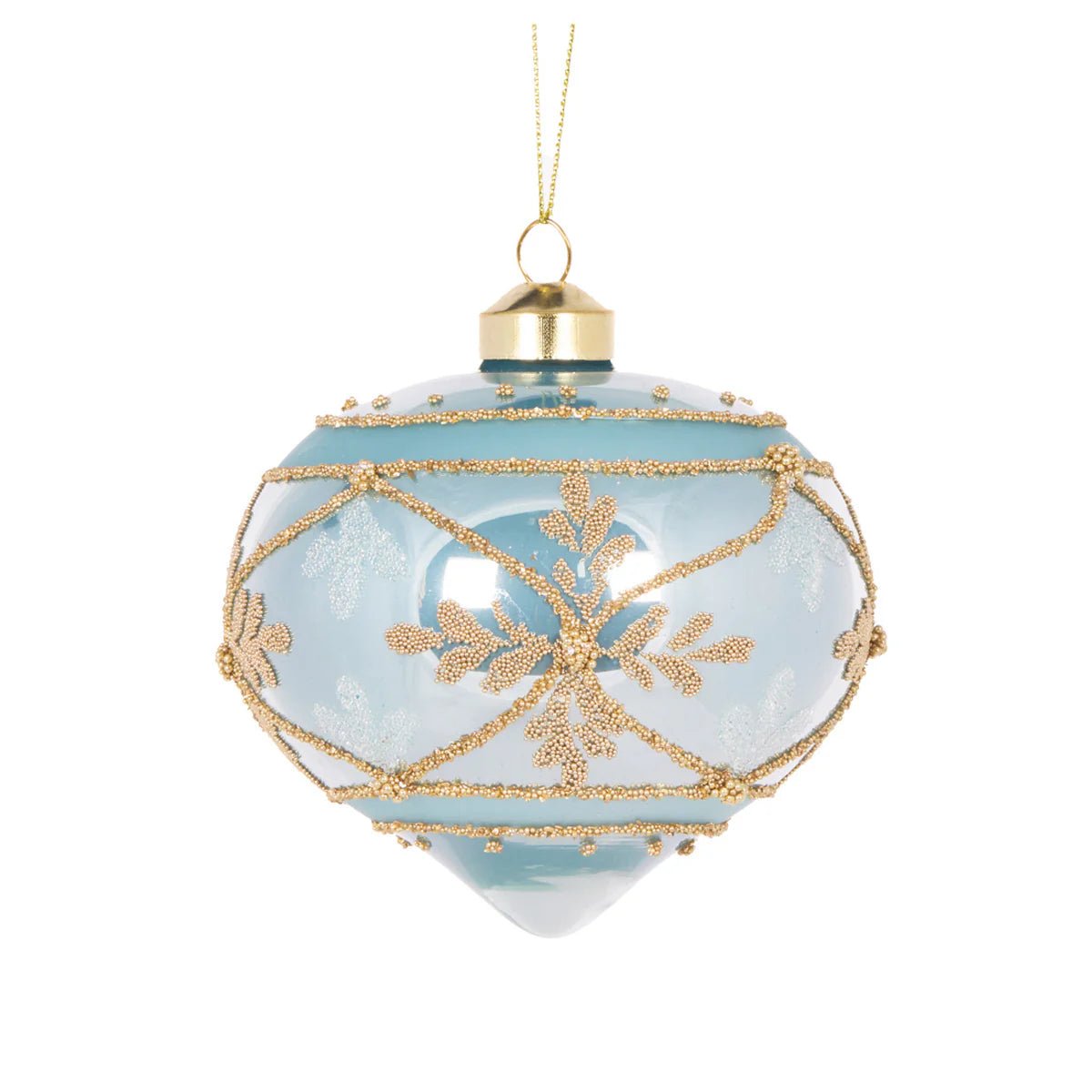 BLUE EMBELLISHED DECO ONION BAUBLE - Pure Apotheca