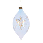 BLUE ETCHED SNOWFLAKE DROP BAUBLE - Pure Apotheca