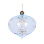 BLUE ETCHED SNOWFLAKE ONION BAUBLE - Pure Apotheca