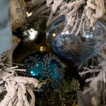 BLUE ETCHED SNOWFLAKE ONION BAUBLE - Pure Apotheca