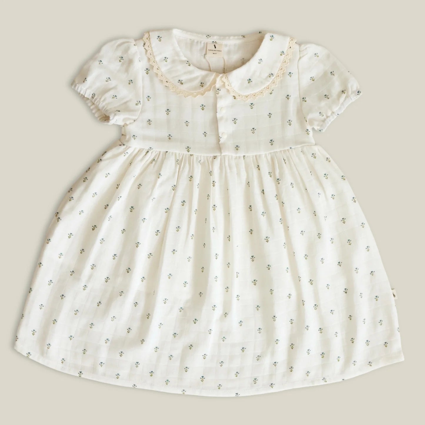 Blue Floral Dress - Pure Apotheca