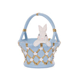 BLUE & GOLD BASKET WITH BUNNY - Pure Apotheca