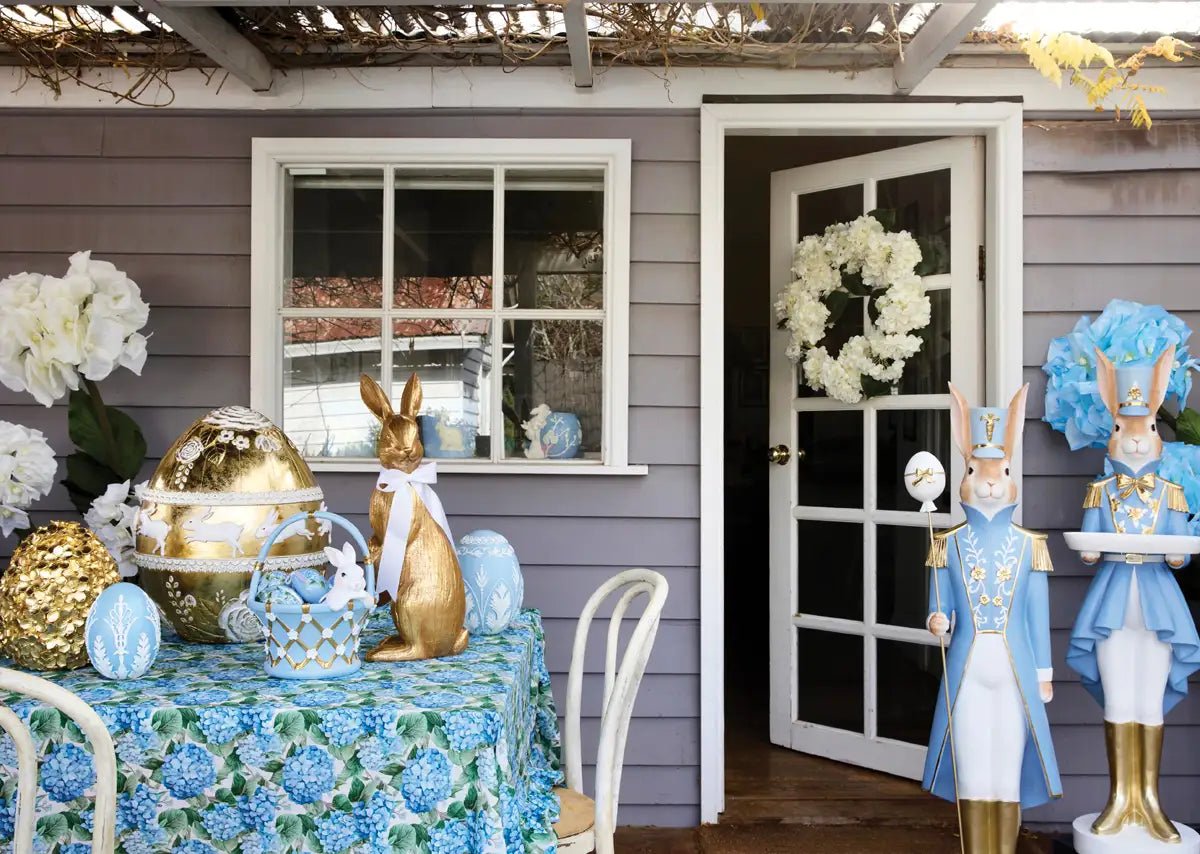 BLUE HYDRANGEA COTTON NAPKINS SET/4 - Pure Apotheca