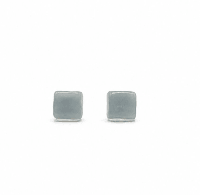 Blue Jelly Square Studs - Pure Apotheca