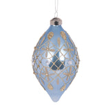 BLUE QUILTED FLEUR DROP BAUBLE - Pure Apotheca