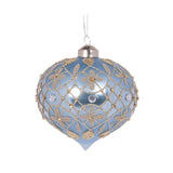 BLUE QUILTED FLEUR ONION BAUBLE - Pure Apotheca