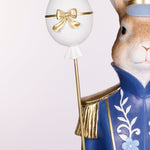 BLUE REGAL RABBIT NUTCRACKER WITH STAFF - Pure Apotheca