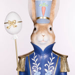 BLUE REGAL RABBIT NUTCRACKER WITH STAFF - Pure Apotheca