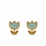 Blue Tulip Studs - Pure Apotheca