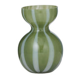 Bobbi Glass Vase 13x18cm Olive/White - Pure Apotheca