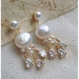 Boho Pearl CZ Earring - Pure Apotheca