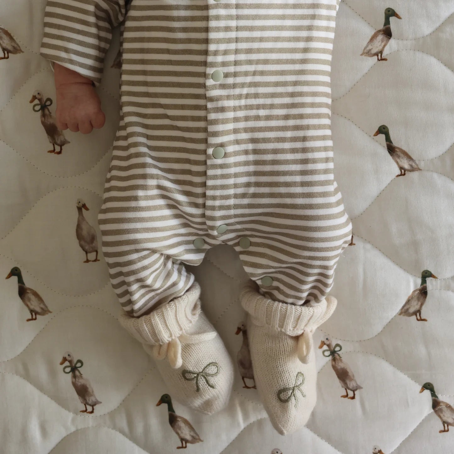 Bonnet & Bootie Set - Bow - Pure Apotheca