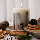Botanical Candle Ceramic Plate Round - Pure Apotheca
