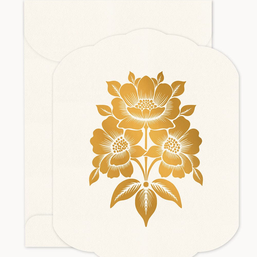 Bouquet Blank Scallop Card - Pure Apotheca