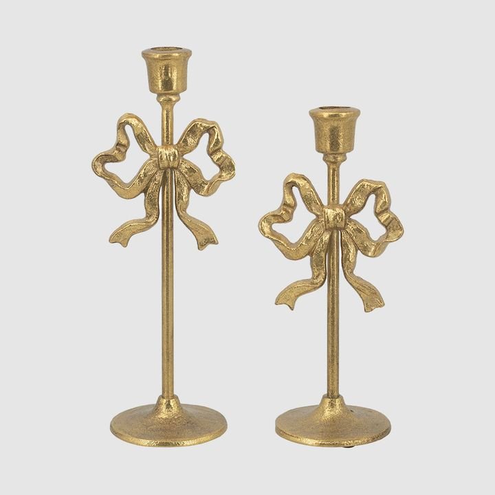 Bow Candle Stick Holders - 2 Sizes - Pure Apotheca