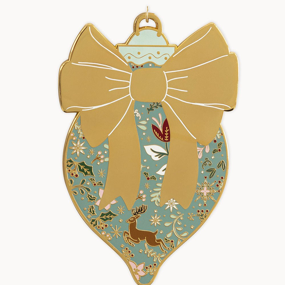 Bow Enamel Ornament - Pure Apotheca