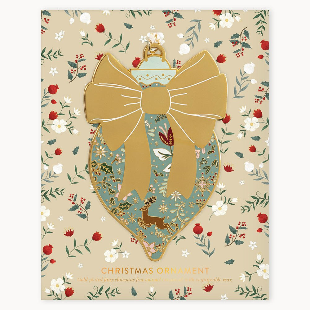 Bow Enamel Ornament - Pure Apotheca