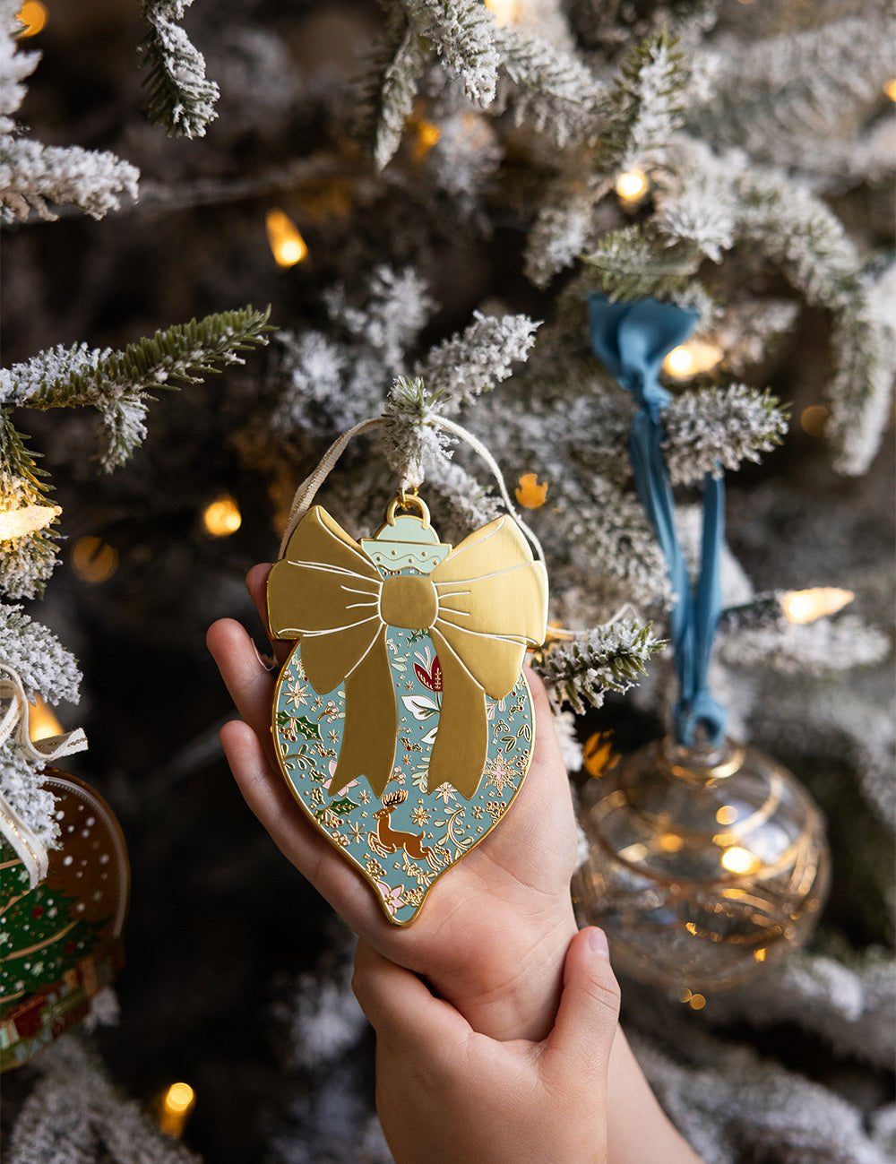 Bow Enamel Ornament - Pure Apotheca