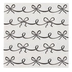 Bows 20pk 3 Ply 33cm Napkin Black/Ivory - Pure Apotheca