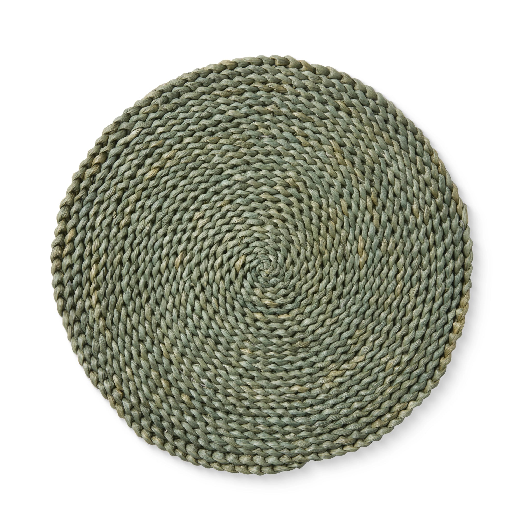 BRAIDED DARK GREEN PLACEMAT 33CM - Pure Apotheca