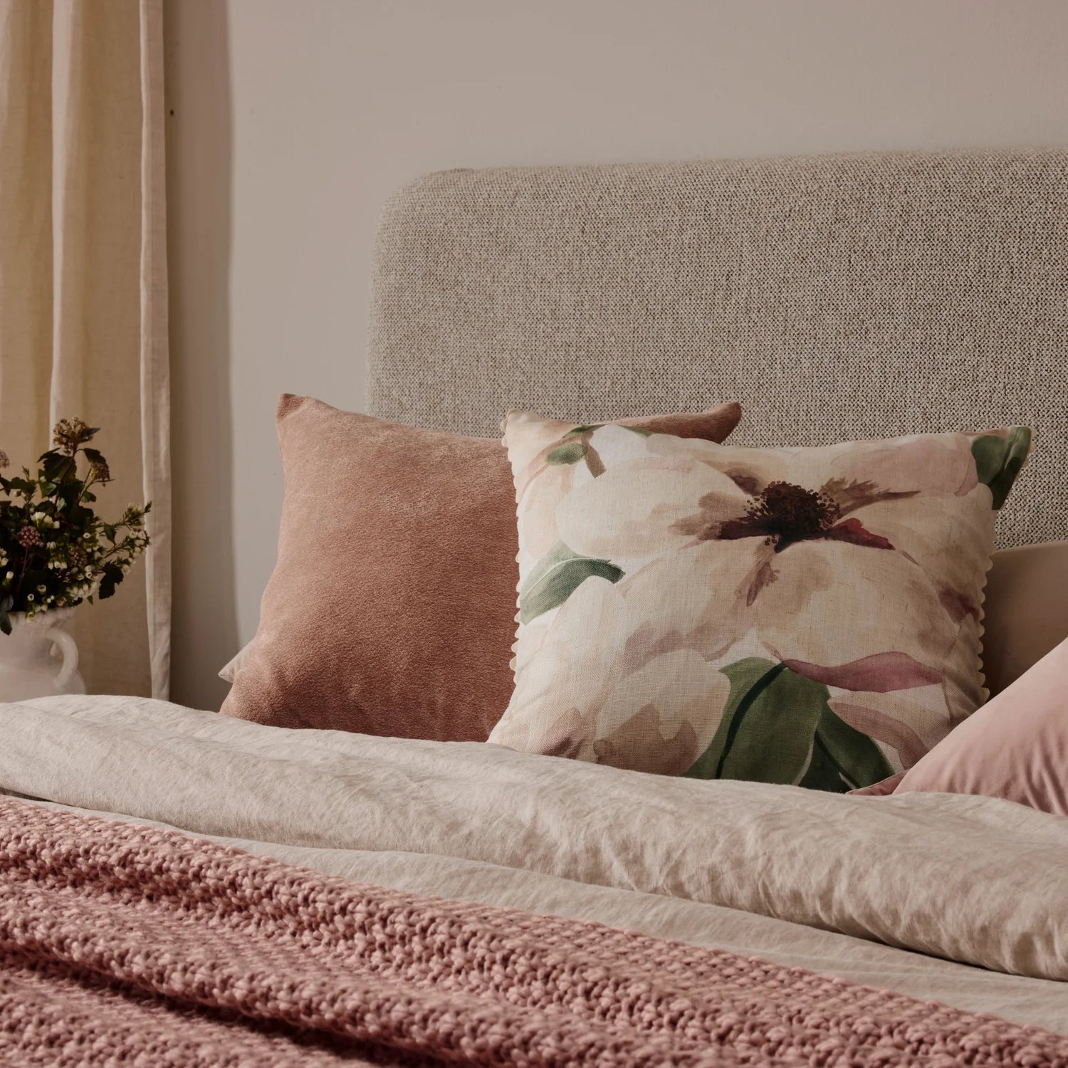 BROOKLYN BLUSH CUSHION 50CM - Pure Apotheca