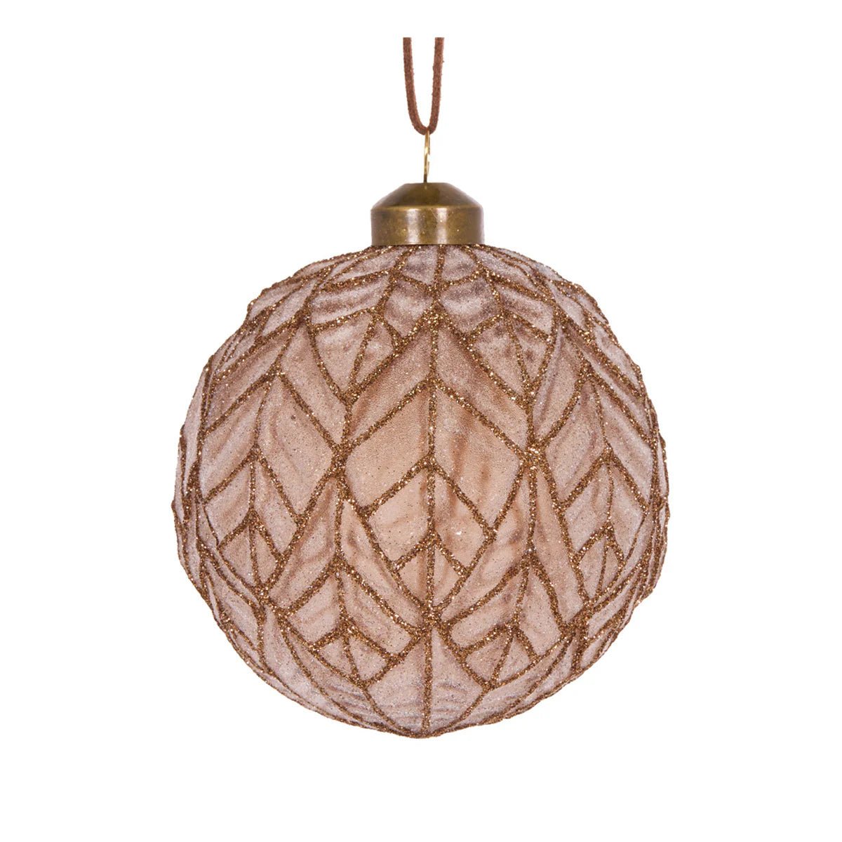 BROWN DECO LEAF BAUBLE - Pure Apotheca