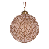 BROWN DECO LEAF BAUBLE - Pure Apotheca