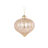 BRUSHED GOLD RIBBED ONION BAUBLE - Pure Apotheca