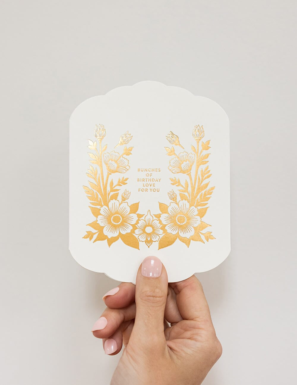 Bunches of Birthday Love Scallop Card - Pure Apotheca