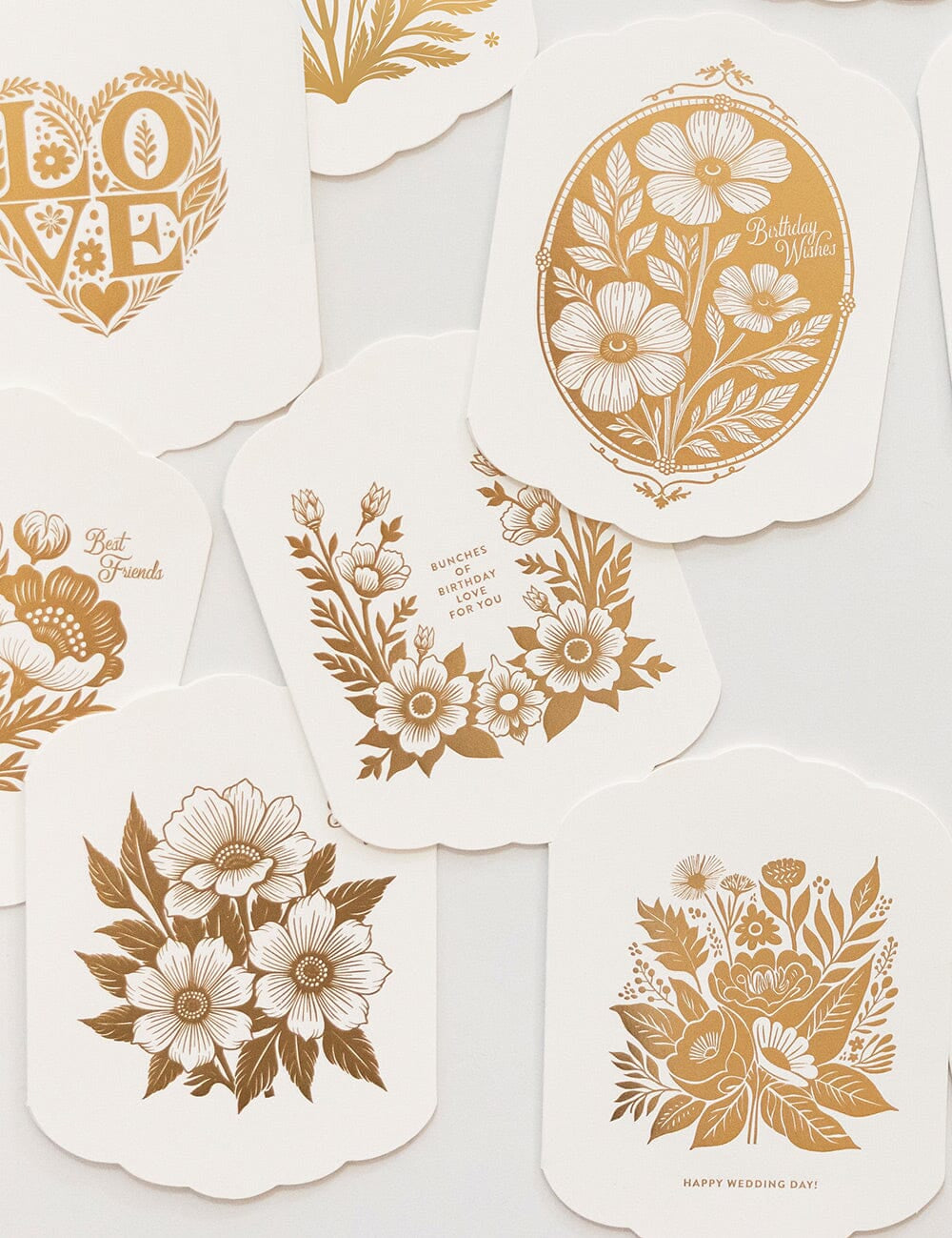 Bunches of Birthday Love Scallop Card - Pure Apotheca