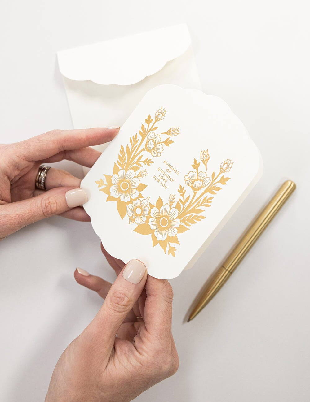 Bunches of Birthday Love Scallop Card - Pure Apotheca