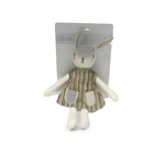 Bunny Cotton Rattle Toy Stripe - Pure Apotheca