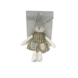 Bunny Cotton Rattle Toy Stripe - Pure Apotheca