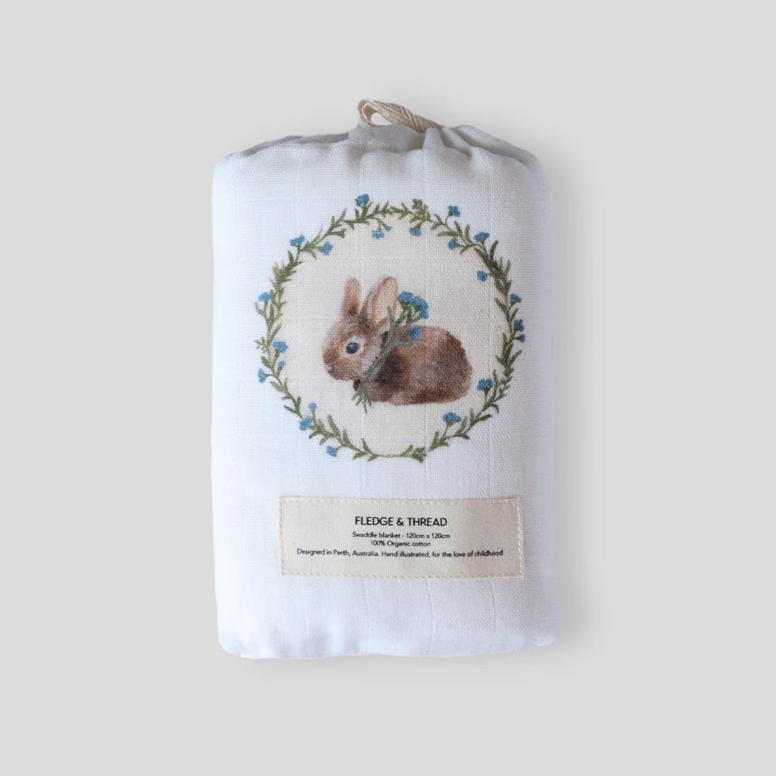 Bunny Muslin Swaddle - Pure Apotheca