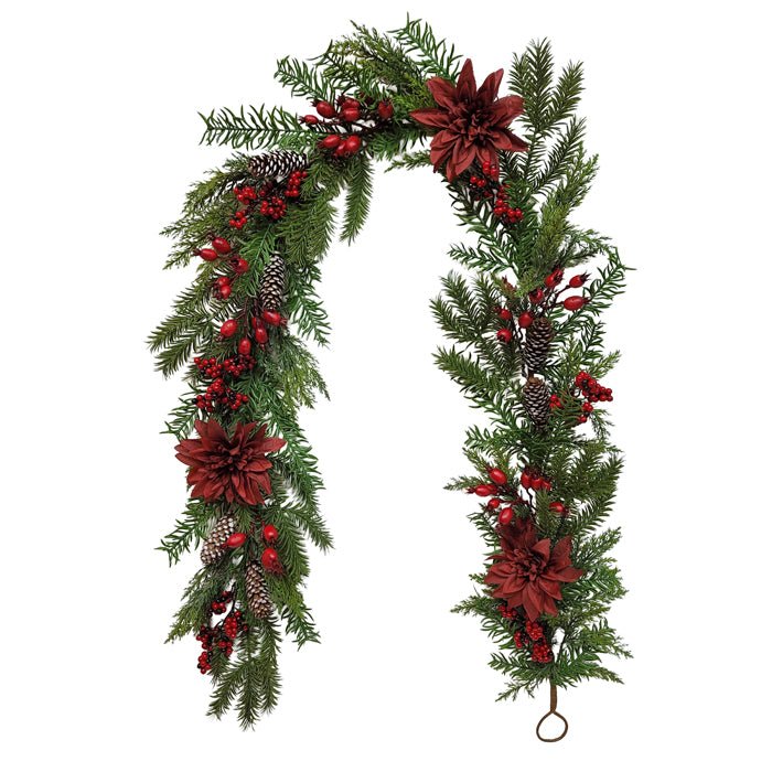 BURGUNDY BERRY GARLAND 183CM - Pure Apotheca