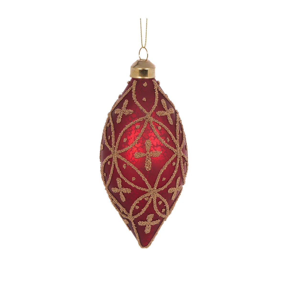 BURGUNDY EMBELLISHED DROP BAUBLE - Pure Apotheca