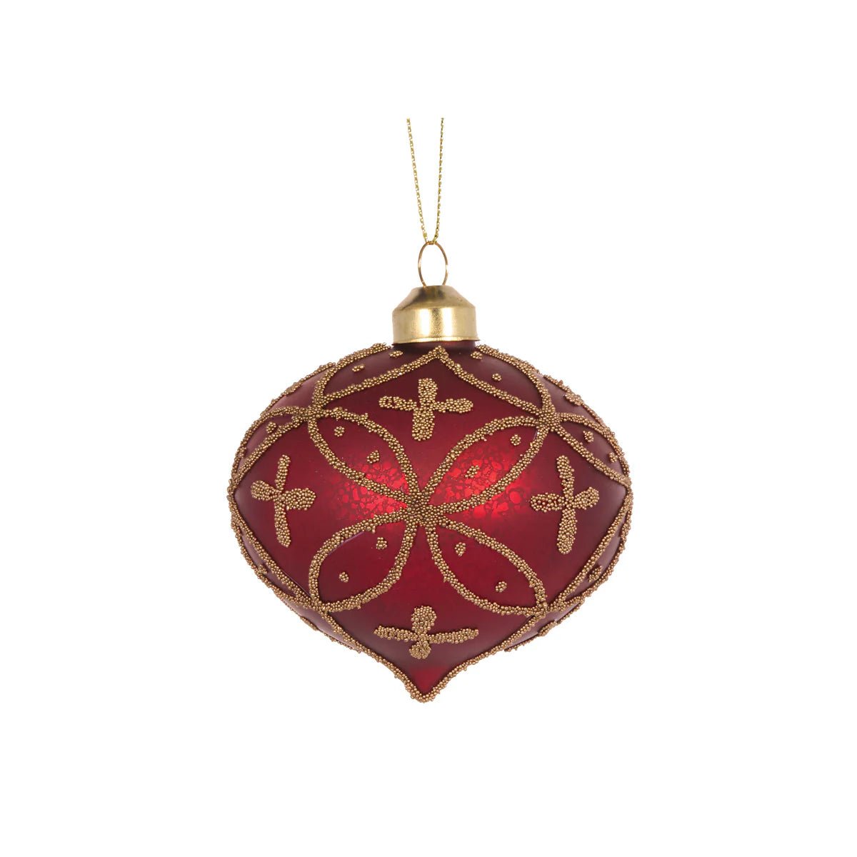 BURGUNDY EMBELLISHED ONION BAUBLE - Pure Apotheca