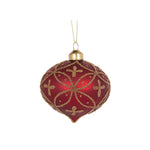 BURGUNDY EMBELLISHED ONION BAUBLE - Pure Apotheca