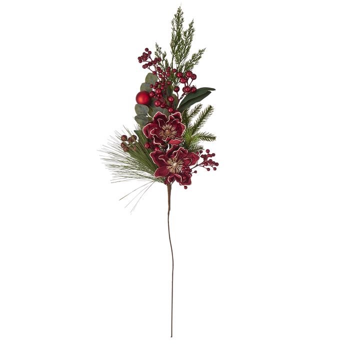 Burgundy Magnolia Spray 96cm - Pure Apotheca
