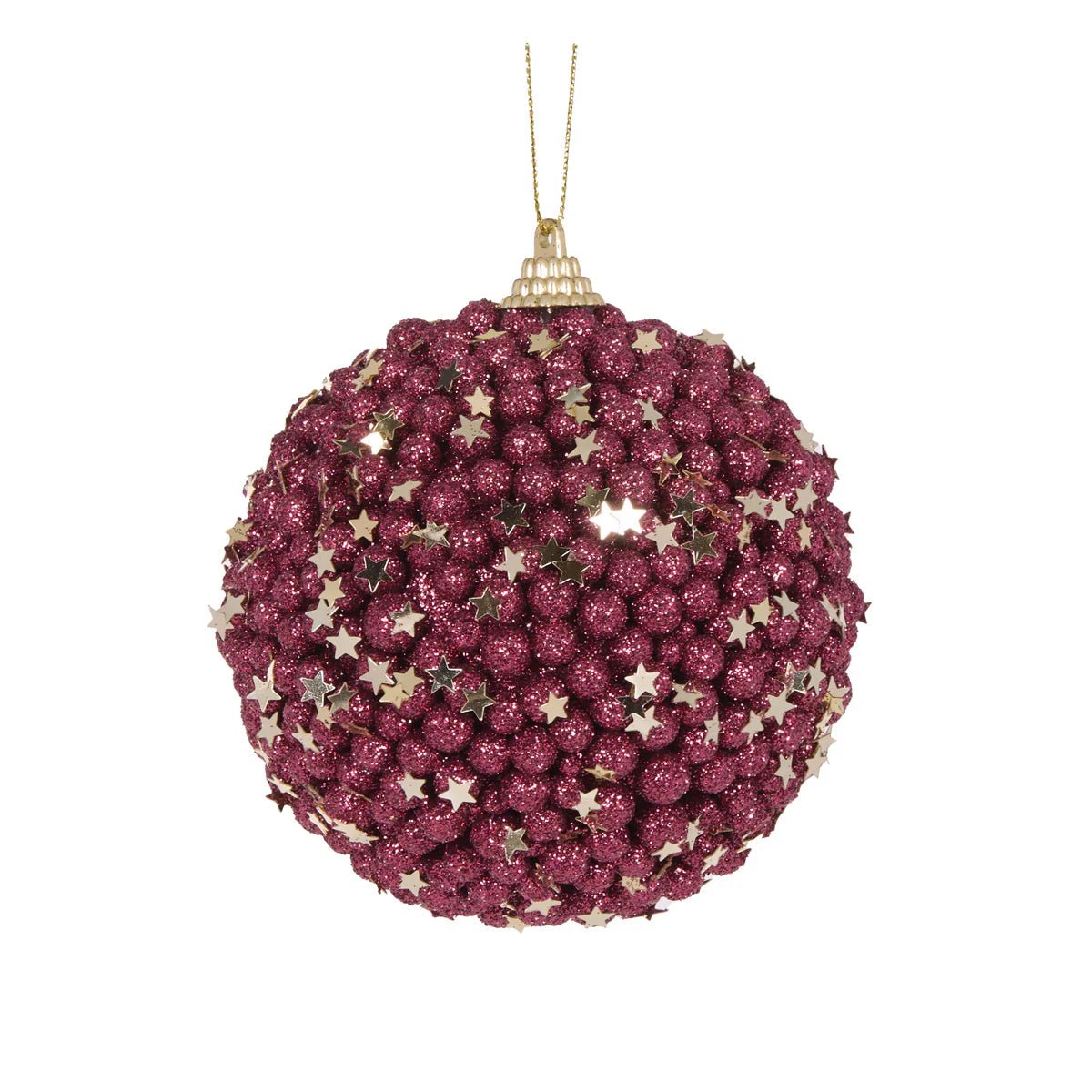 BURGUNDY STARS BAUBLE - Pure Apotheca