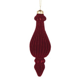 BURGUNDY VELVET RIBBED FINIAL - Pure Apotheca
