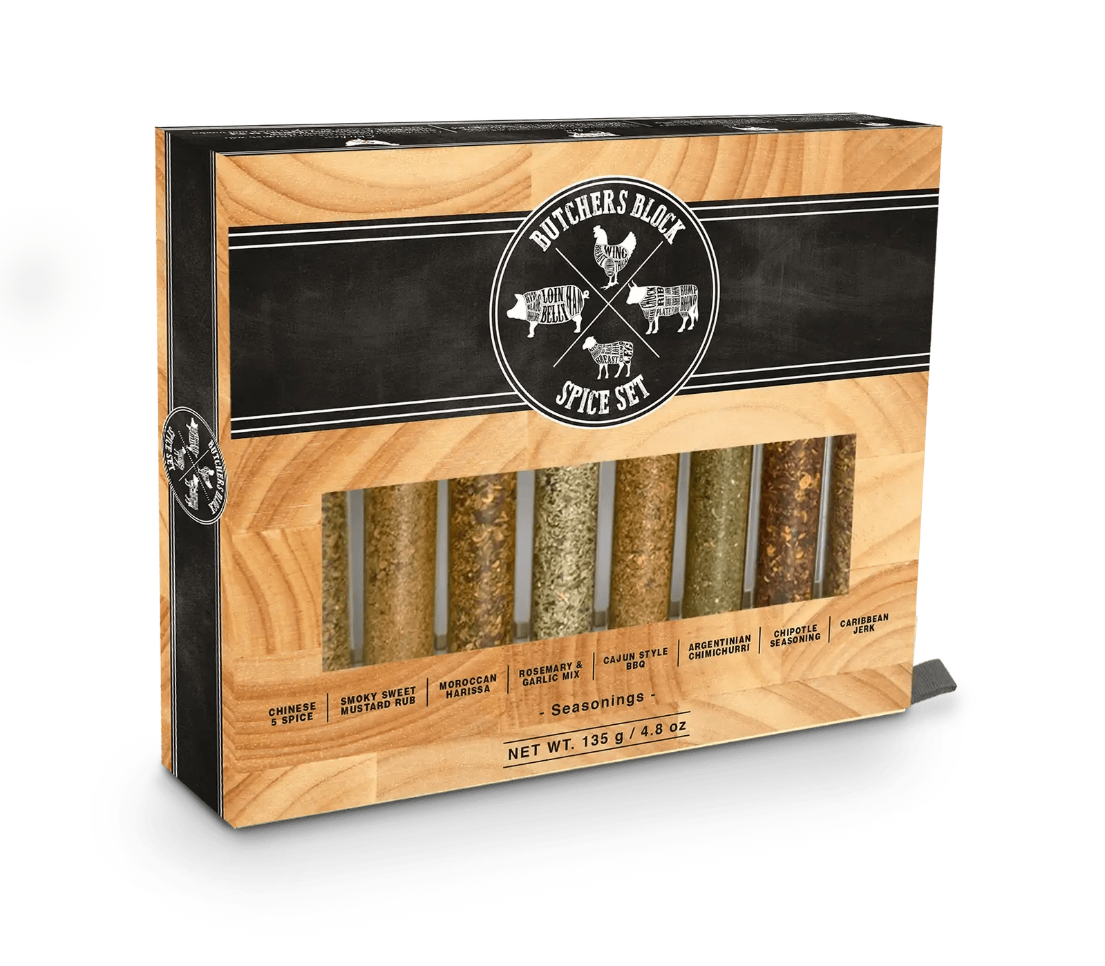Butchers Block Spices 8 Tube Giftset 135g - Pure Apotheca