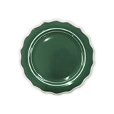 BELLE GREEN/WHITE HANDPAINTED SIDE PLATE
