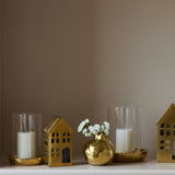 NEVE GOLD CERAMIC VOTIVE LARGE