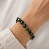 Petrol Agate Beaded Bracelet