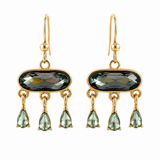 Nella Blue Crystal Drop Earrings