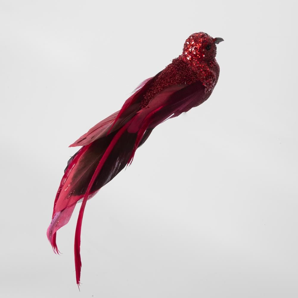 Calypso Clip on Bird Set of 3 Red - Pure Apotheca