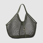 Calypso Mesh Tote Bag - Olive - Pure Apotheca