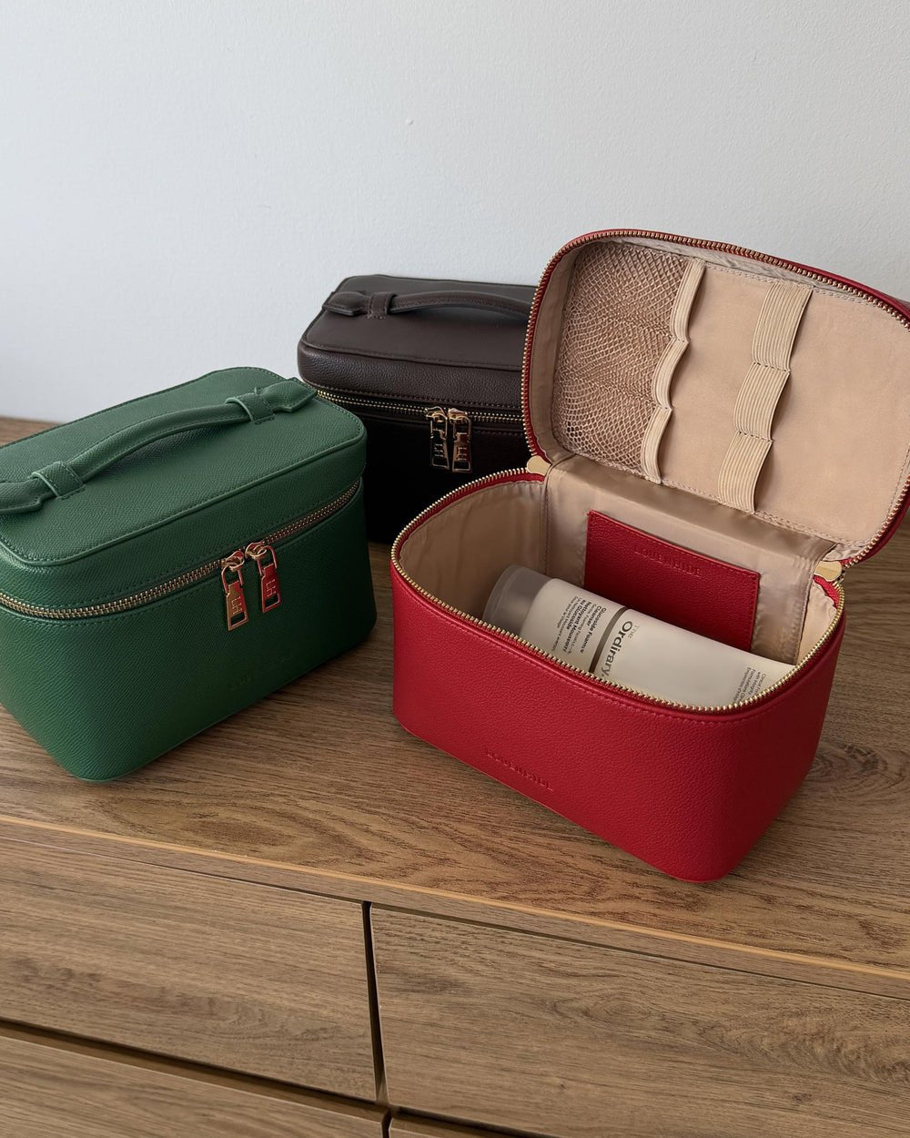 Camden Cosmetic Case Red - Pure Apotheca